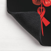 Mit etwas Glück werde ich das Blutkrebsbewusstsein Mousepad (Ecke)