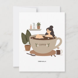 Mit etwas Kaffee trinken