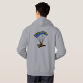 Mit Fallschirm abspringenSchwertwal Hoodie (Schwarz voll)