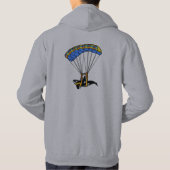 Mit Fallschirm abspringenSchwertwal Hoodie (Rückseite)
