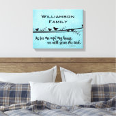 Mit Familienname; wie ich und mein Haus Bibelverse Leinwanddruck (Insitu (Schlafzimmer))