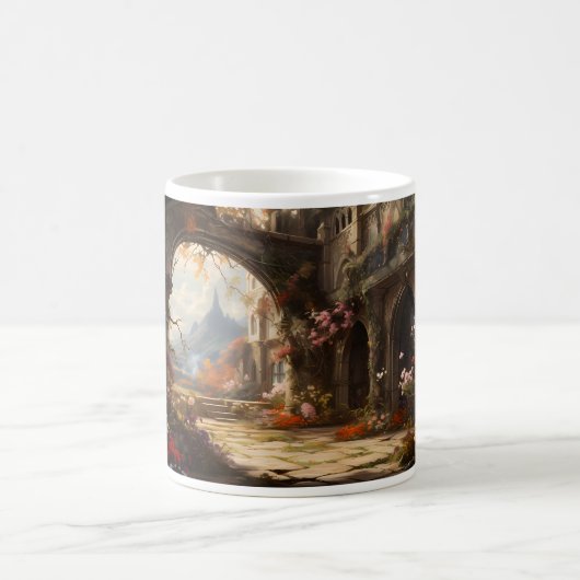 Mit Fantasie tanken Kaffeetasse (Mittel)