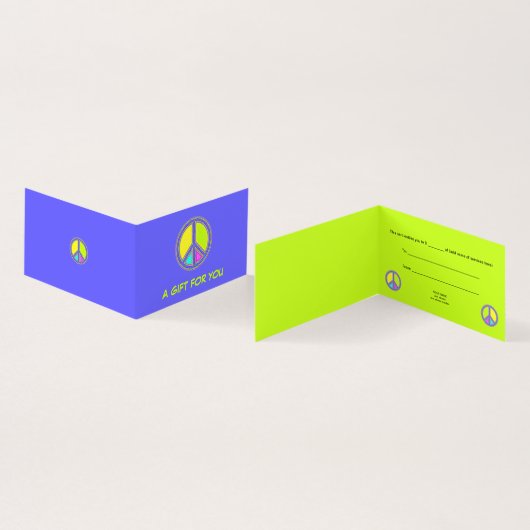 Mit Farben ausgefülltes FRIEDENSzeichen 1 (Innenseite und Außenseite)