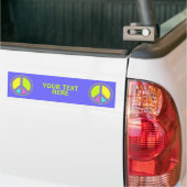 Mit Farben ausgefülltes FRIEDENSzeichen 1 Autoaufkleber (Auf Lkw)