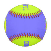 Mit Farben ausgefülltes FRIEDENSzeichen 1 Baseball (Vorderseite)