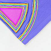 Mit Farben ausgefülltes FRIEDENSzeichen 1 Fleecedecke (Ecke)