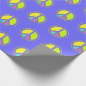 Mit Farben ausgefülltes FRIEDENSzeichen 1 Geschenkpapier (Ecke)