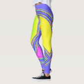 Mit Farben ausgefülltes FRIEDENSzeichen 1 Leggings (Links)