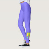 Mit Farben ausgefülltes FRIEDENSzeichen 1 Leggings (Links)