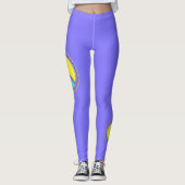 Mit Farben ausgefülltes FRIEDENSzeichen 1 Leggings (Vorderseite)
