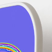 Mit Farben ausgefülltes FRIEDENSzeichen 1 Pickleball Schläger (Linke Seite)