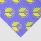 Mit Farben ausgefülltes FRIEDENSzeichen 1 Seidenpapier (Detail)