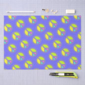 Mit Farben ausgefülltes FRIEDENSzeichen 1 Seidenpapier (Handwerk)
