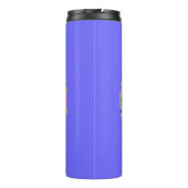 Mit Farben ausgefülltes FRIEDENSzeichen 1 Thermosbecher (Rückseite)