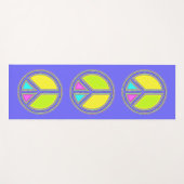 Mit Farben ausgefülltes FRIEDENSzeichen 1 Yogamatte (Vorderseite (Horizontal))