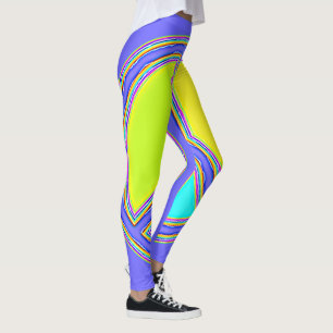 Mit Farben gefülltes PEACE-Zeichen 1 Leggings