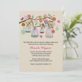 Mit Federn versehene Freund-Fall-Einladung Einladung (Stehend Vorderseite)