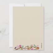 Mit Federn versehene Freund-Fall-Einladung Einladung (Rückseite)