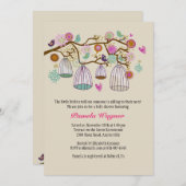 Mit Federn versehene Freund-Fall-Einladung Einladung (Vorne/Hinten)