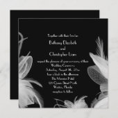 Mit Federn versehene Zwanzigerjahre, die Einladung (Vorne/Hinten)