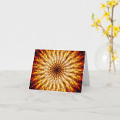 Mit Federn versehener Sun Notecard Karte (Gelbe Blume)