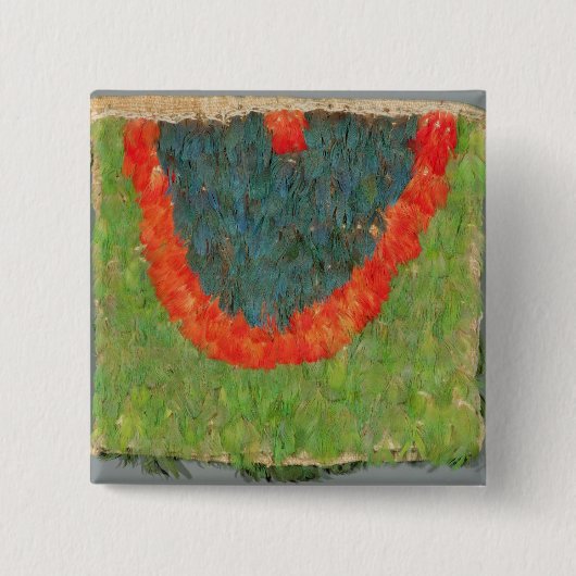 Mit Federn versehenes Kap Button (Vorderseite)