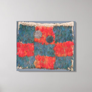 Mit Federn versehenes Kap Leinwanddruck