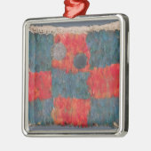 Mit Federn versehenes Kap Silbernes Ornament (Links)