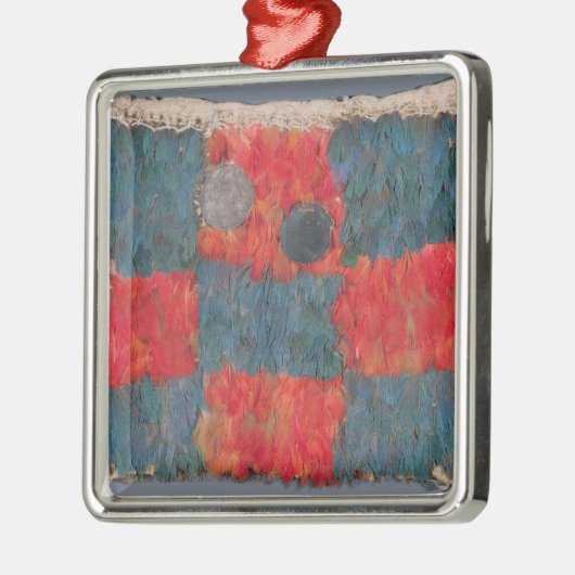 Mit Federn versehenes Kap Silbernes Ornament (Links)