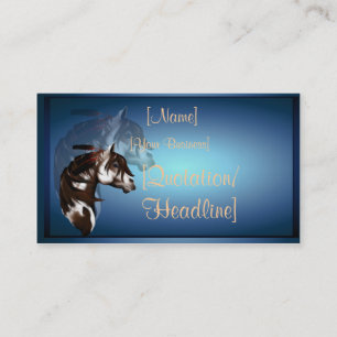 Mit Federn versehenes Visitenkarte