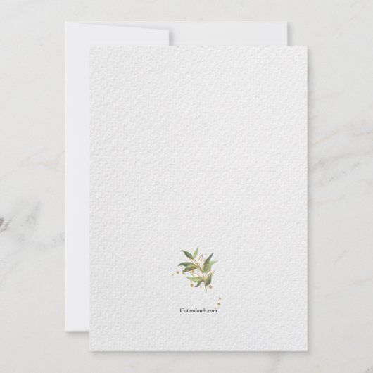 Mit Ferns religiöse Einladung überqueren (Rückseite)