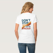 Mit Feuer gespeist T-Shirt (Rückseite Vollansicht)