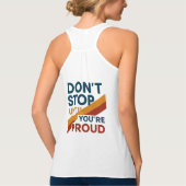 Mit Feuer gespeist Tank Top (Rückseite)