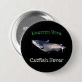 mit Fieber infiziert Button (Vorne & Hinten)