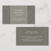 Mit Filigran geschmückte nebelhafte Visitenkarte (Vorne/Hinten)