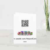 Mit Filigran geschmückte Stern-Mandala, Karte (Rückseite)