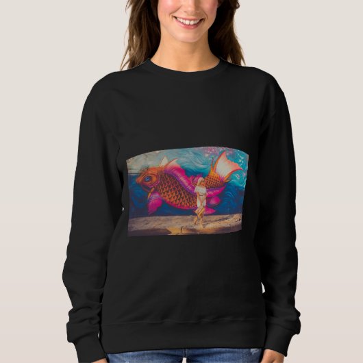 mit Fisch Sweatshirt (Vorderseite)