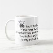 Mit Flügeln als Adler Kaffeetasse (Links)