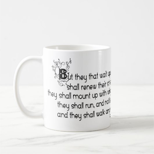 Mit Flügeln als Adler Kaffeetasse (Links)