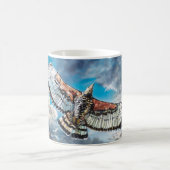 mit Flügeln als Adler - Kaffeetasse (Mittel)