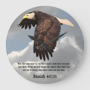 MIT FLÜGELN ALS EAGLES GROßE WANDUHR