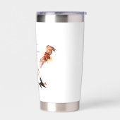 Mit Flügeln wie Adler Kaffee Tasse Thermobecher (Links)