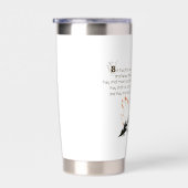Mit Flügeln wie Adler Kaffee Tasse Thermobecher (Rechts)