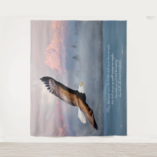 Mit Flügeln wie Adles Fine Art aufwarten Wandteppich (Vorderseite)