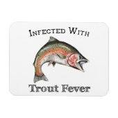 mit Forellenfieber infiziert Magnet (Horizontal)