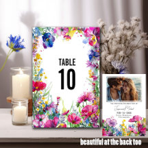 Mit Foto-2-seitigen Wiesenblüten