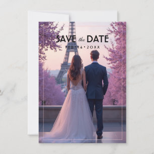 Mit Foto Amour Éternel Save-the-Date-Karte Save The Date