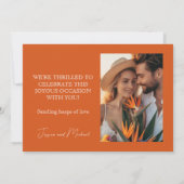 Mit Foto Birds of Paradise Bliss Save The Date (Rückseite)