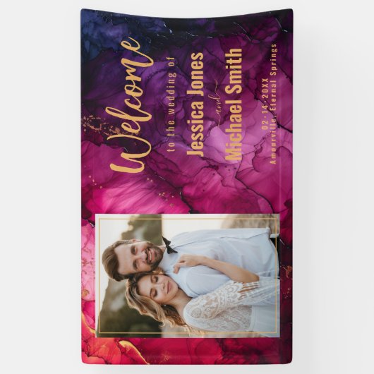 💍 mit Foto Celestial Elegance: Marmorsinfonie Banner (Vertikal)