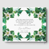 💍 Mit Foto charmante Passiflora Gästebuch (Rückseite)